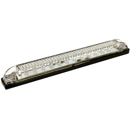 Seachoice White LED Underwater Light Strip, 12 LEDs, 24 Lumens, 8" L x 1/2" W 3021